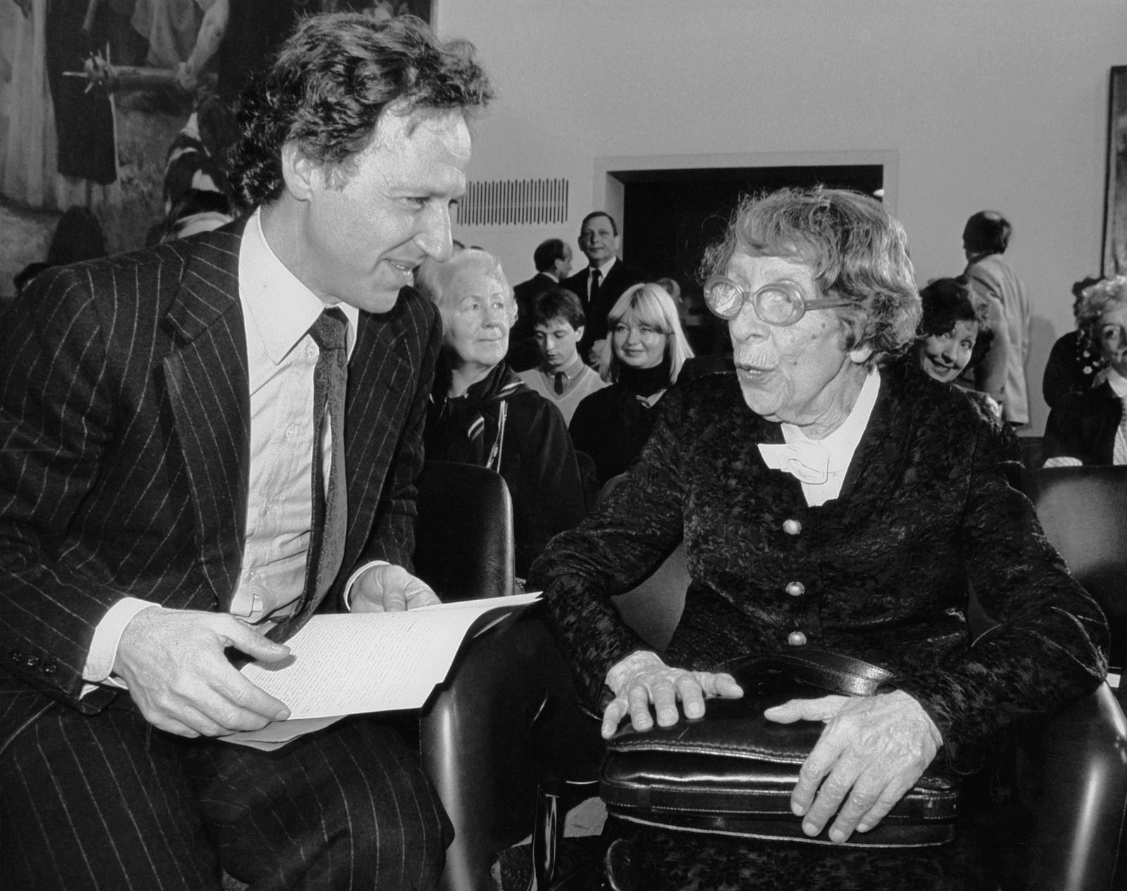 Werner Herzog 與 Lotte Eisner (Photo: Peter Sielander/ picture-alliance/ dpa)